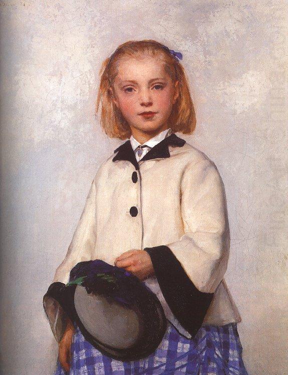 The Artist's Daughter Louise, Albert Anker